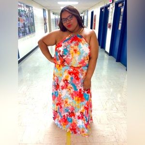 Maxi dress multi color